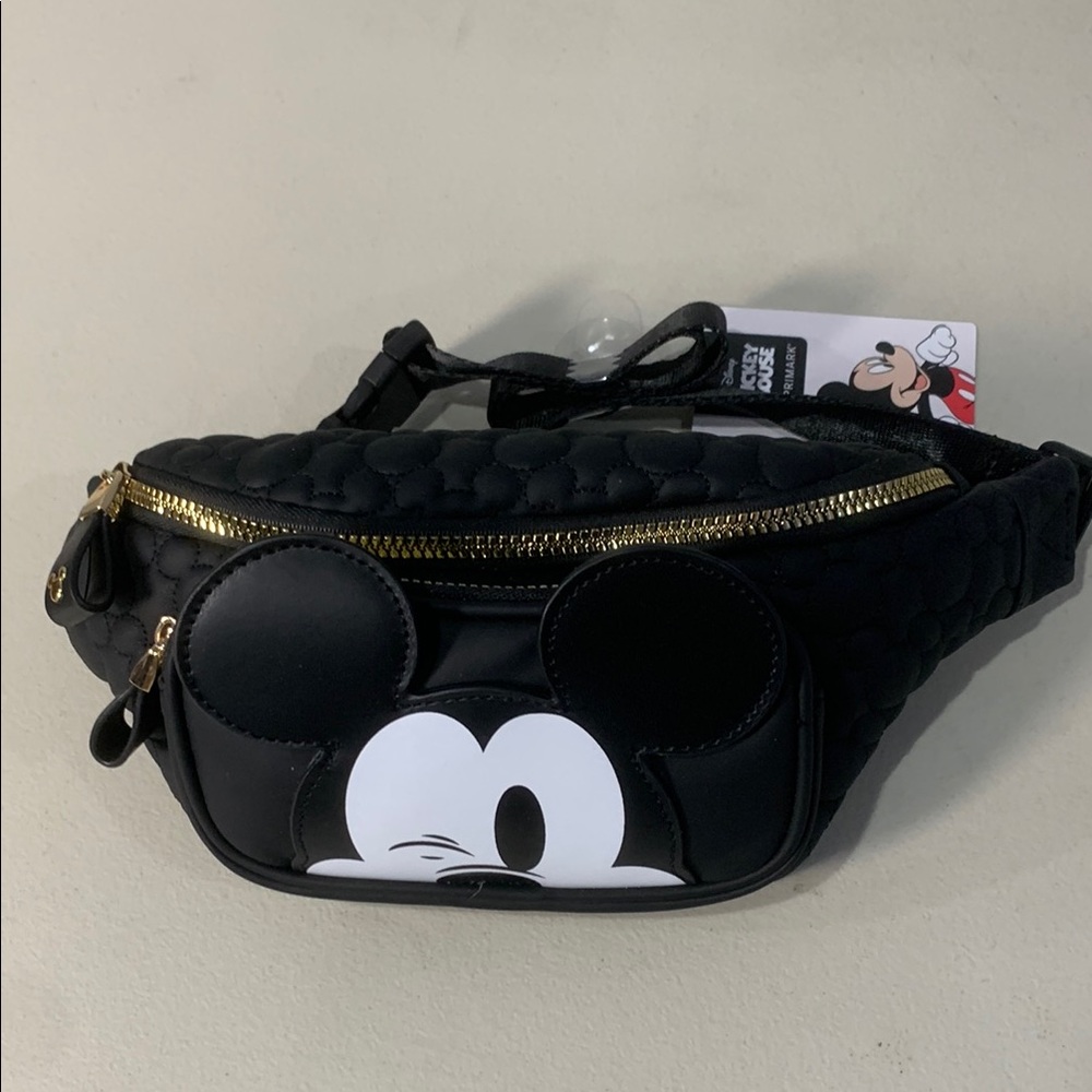 Disney Black Character Eye Waist Bag with Adjustable Straps